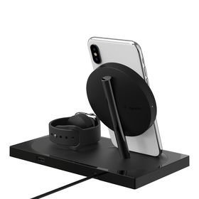 Wireless Charging Dock: Wireless Charging Pad + Apple Watch Dock (Certified Refurbished), Noir, hi-res