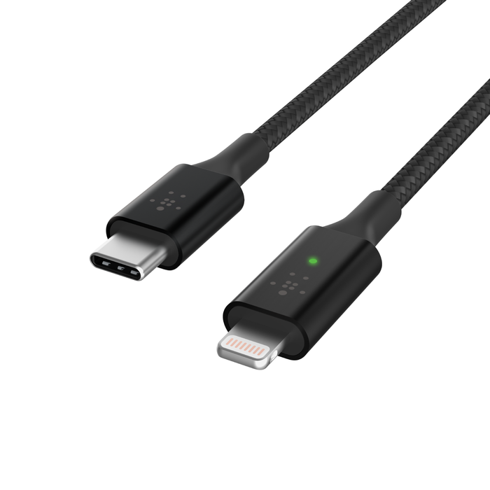 Câble USB-C vers Lightning, LED intelligente, 1,2 m