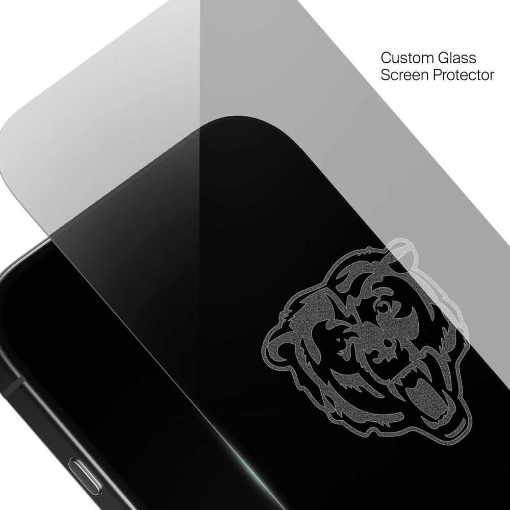 Chicago Bears Custom Glass Screen Protector, , hi-res