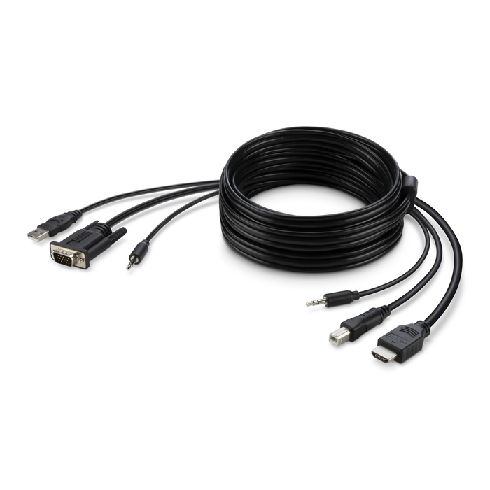 VGA to HDMI SKVM Combo Cable, Black, hi-res