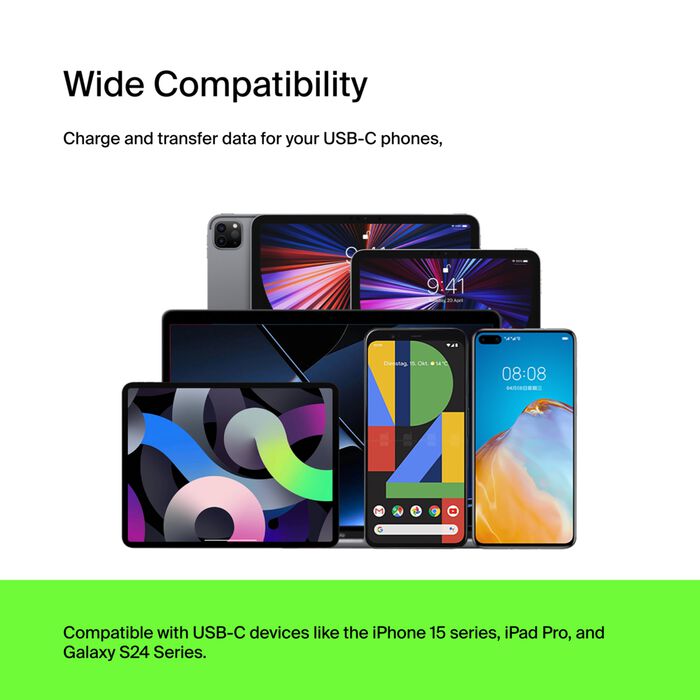 USB-C to USB-A Cable (1m / 3.3ft, White), White, hi-res