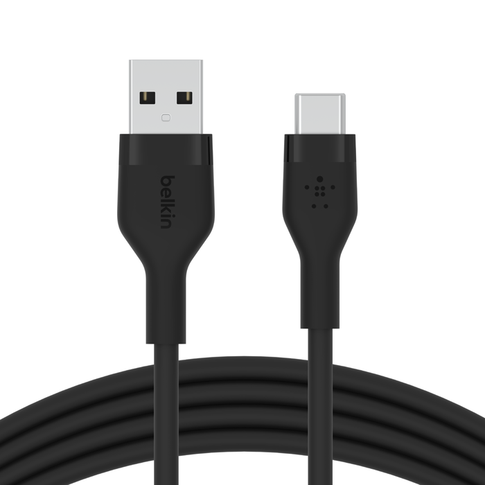 Cable de carga rápida de silicona USB-C a USB-A