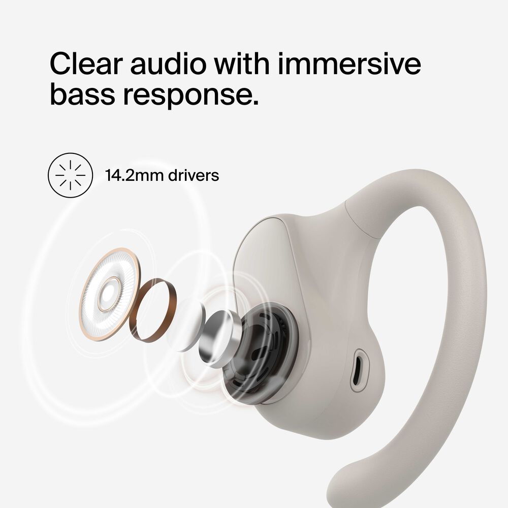 Open-Ear Wireless Earbuds, Sand, hi-res