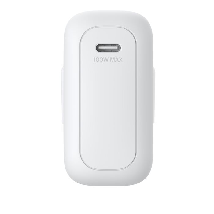 Compact design of the Belkin BoostCharge 100W USB-C GaN Charger