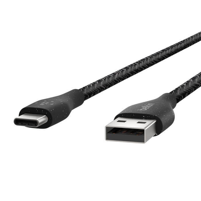 Plus USB-C to USB-A Cable with Strap, Black, hi-res