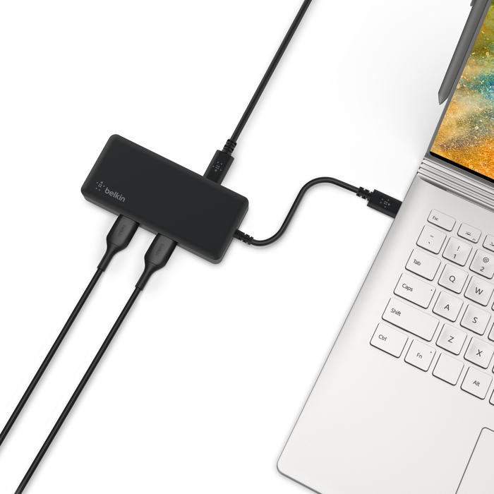 USB-C 5-in-1 Multiport Adapter, Black, hi-res