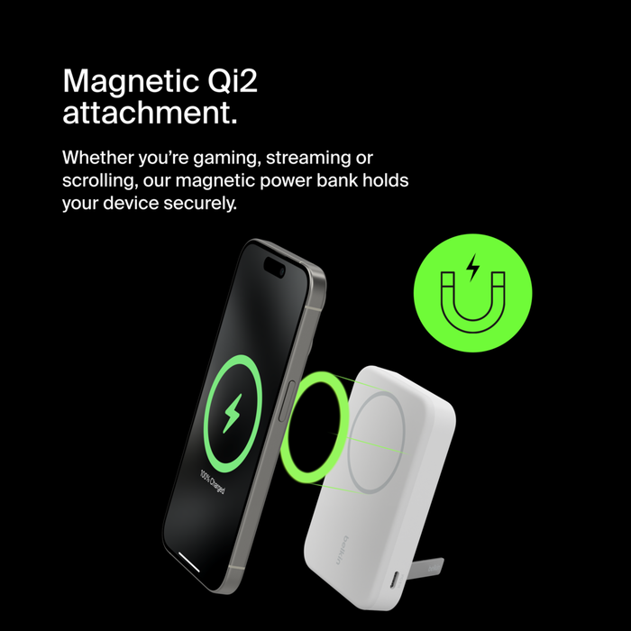 BoostCharge Pro Wireless Power Bank 5K/8K/10K charge to go,  MagSafe-compatible | Belkin US