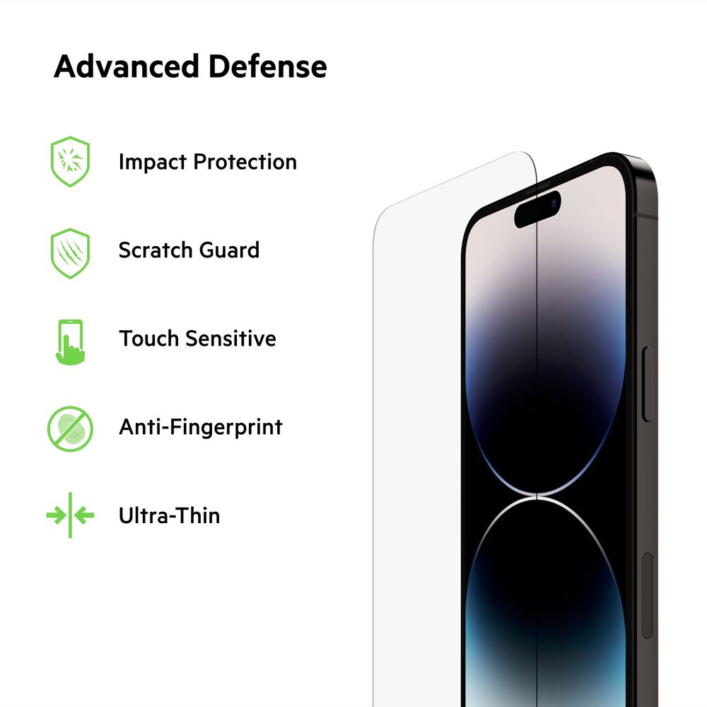 TemperedGlass Treated Screen Protector for iPhone 14 Pro Max, , hi-res