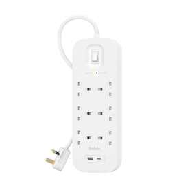 Surge Protector with USB-C and USB-A Ports (6 Outlet with 1 USB-C & 1 USB-A)