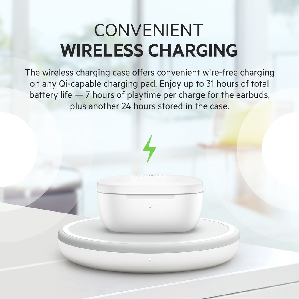 Noise Cancelling Earbuds, White, hi-res