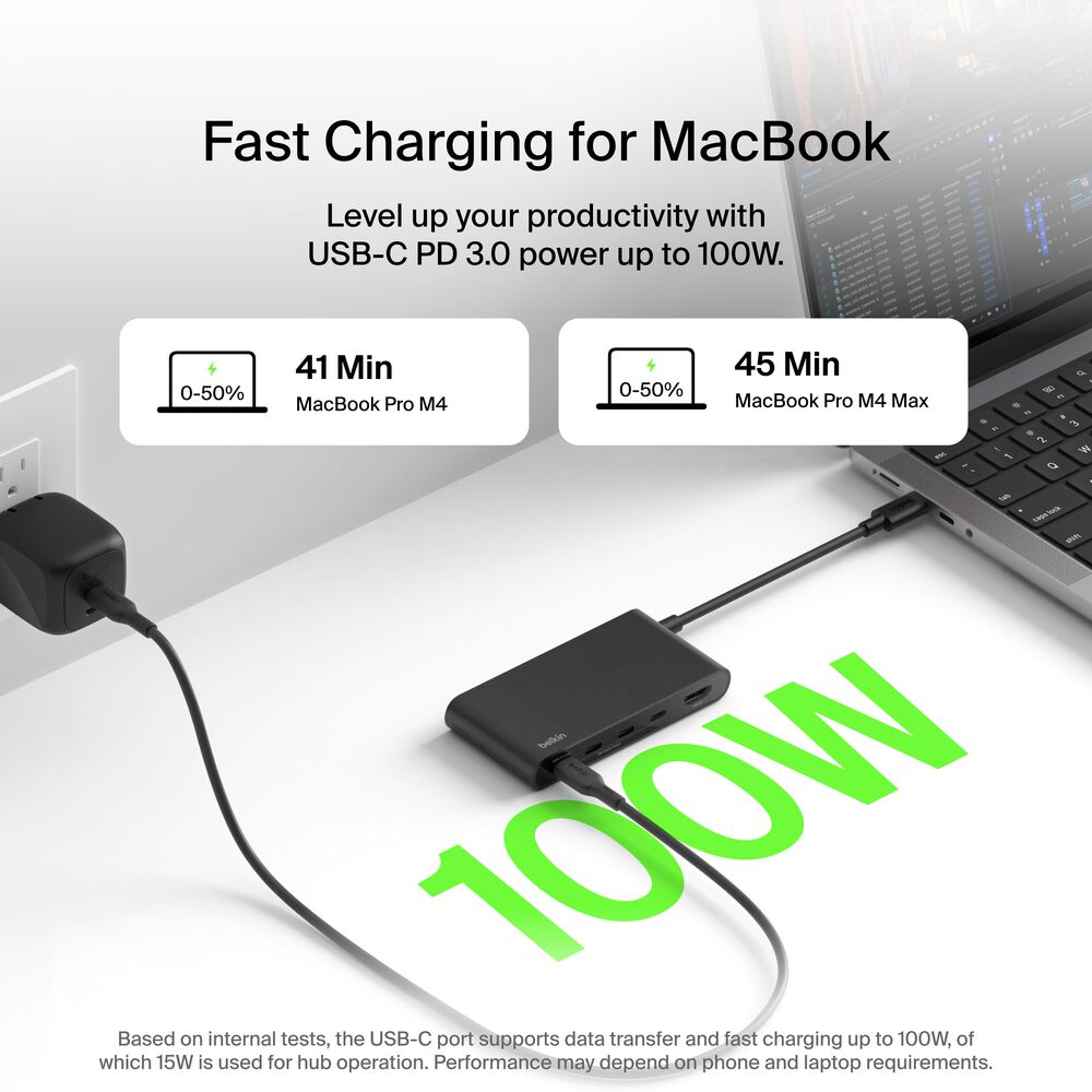 5-Port USB-C Hub with 4K HDMI, Black, hi-res