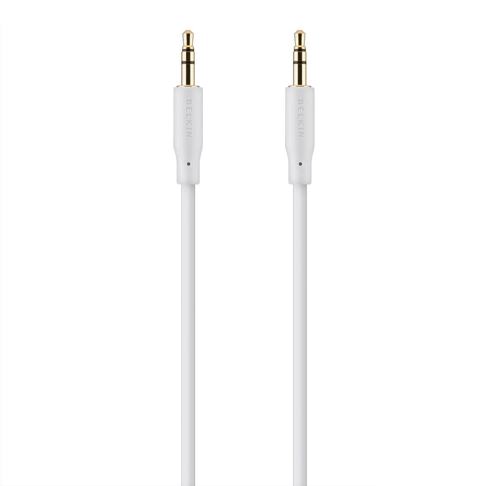 Gold-Plated AUX Cable, Black, hi-res