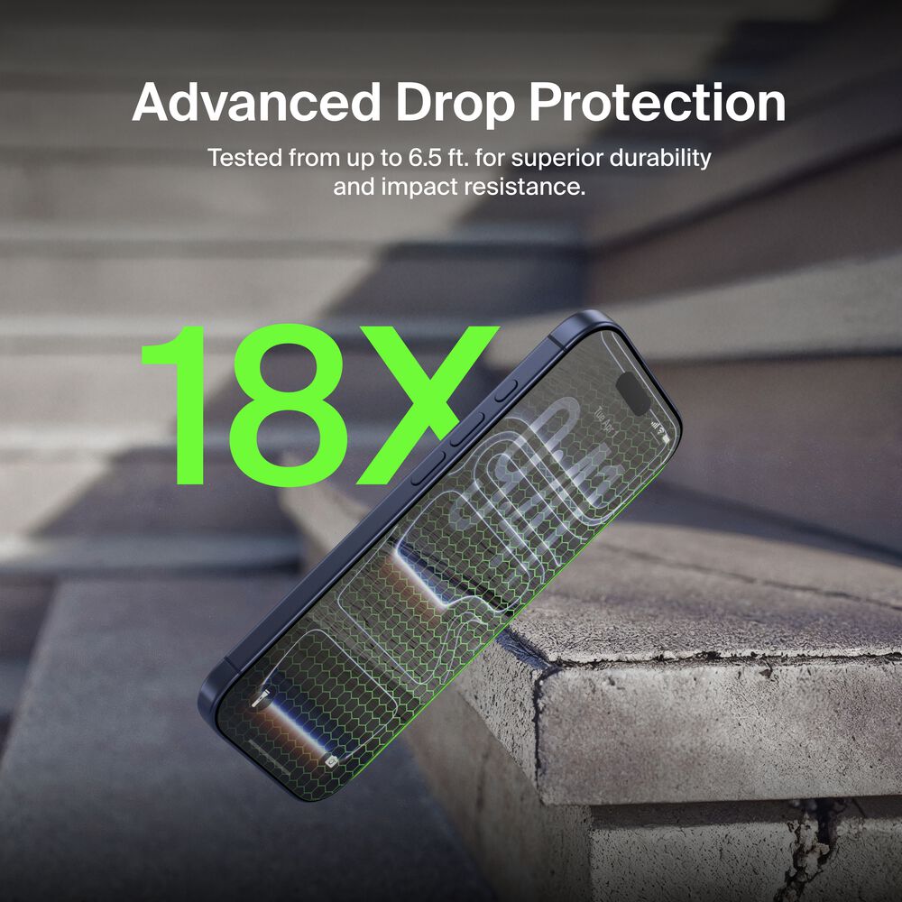 InvisiGlass Privacy Filter Screen Protector for iPhone 17 Pro Max, , hi-res