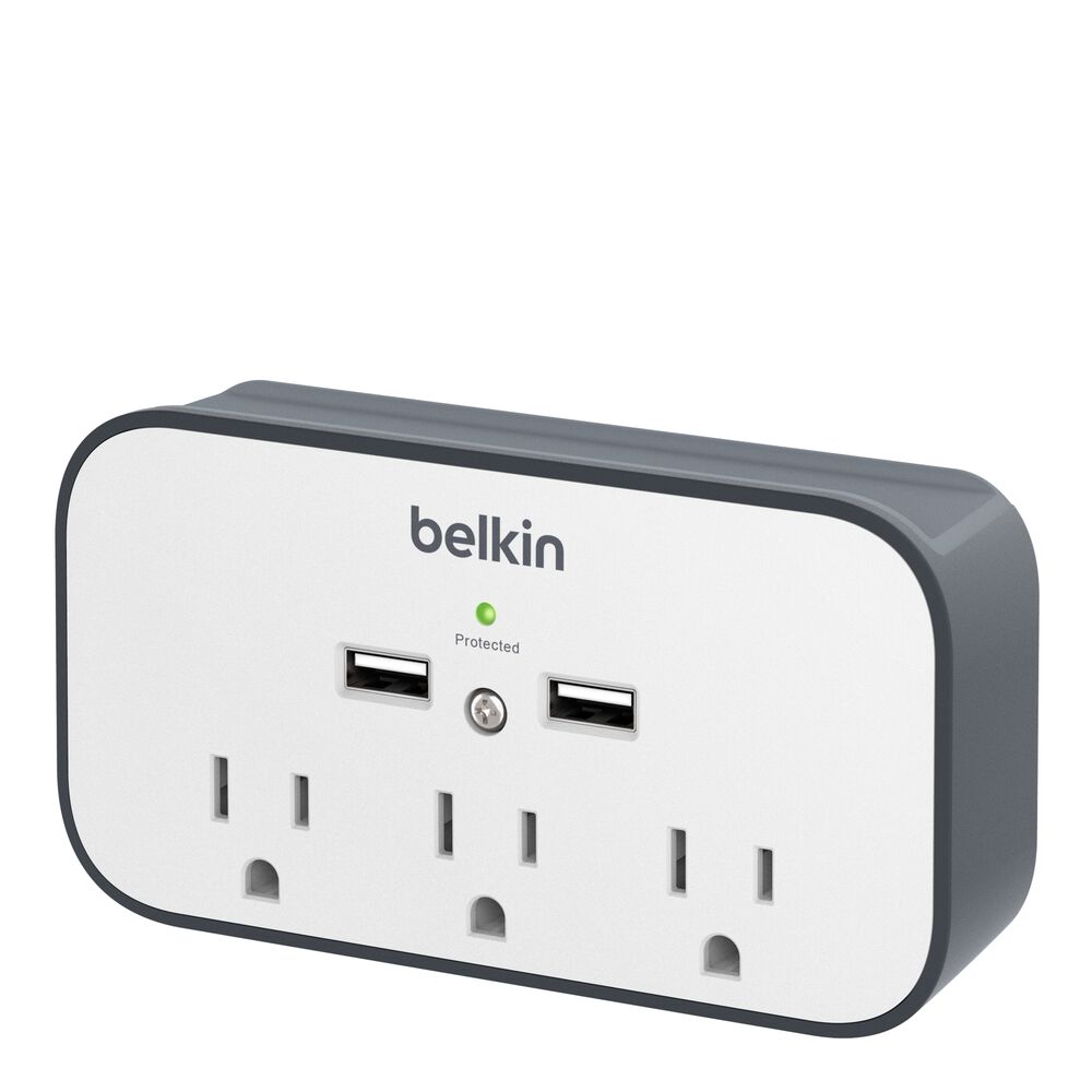 USB Wall Mount Surge Protector with Cradle Belkin US