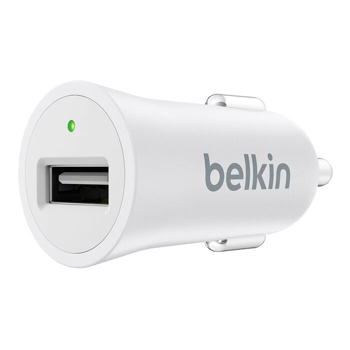 Metallic Car Charger, White, hi-res
