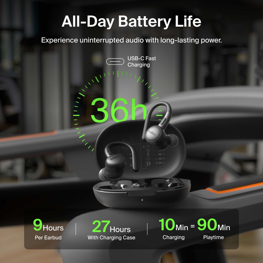True Wireless Earbuds, Black, hi-res
