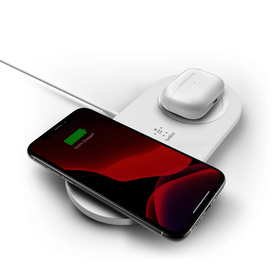 15W Dual Wireless Charging Pads, White, hi-res