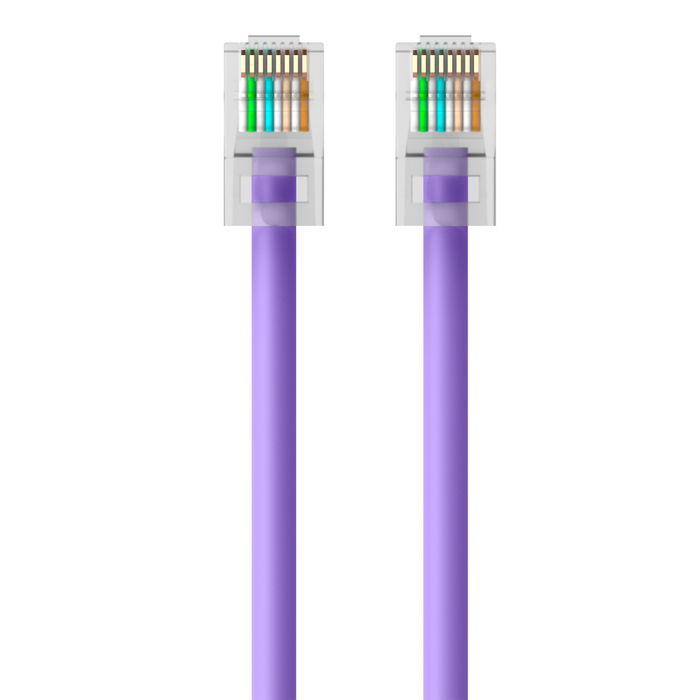 CAT6 Ethernet Patch Cable, RJ45, M/M, Purple, hi-res