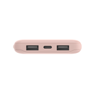 3-Port Power Bank 10K + USB-A to USB-C Cable, Rose Gold, hi-res
