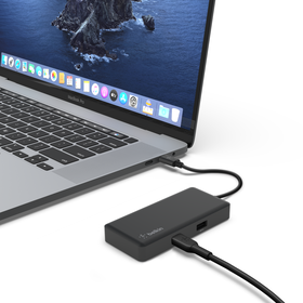 USB-C 5-in-1 Multiport Adapter, Black, hi-res