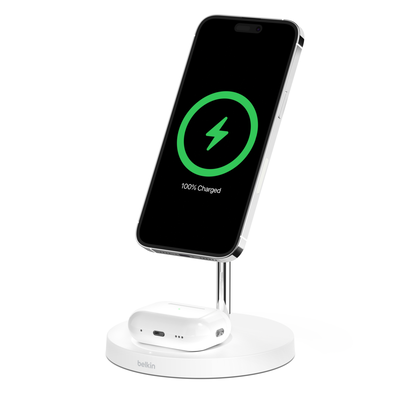 Belkin Official Support - BoostCharge Pro MagSafe 2-in-1磁気ワイヤレス充電スタンド
