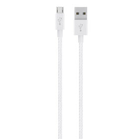 MIXIT↑™ 微型 USB 转 USB 金属色线缆, 白色的, hi-res