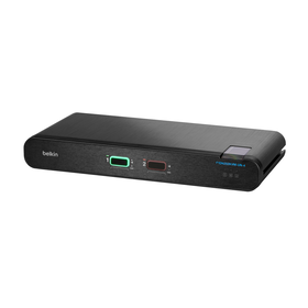 Universal 2nd Gen Secure KVM Switch, 2-Port Dual Head w/CAC, Noir, hi-res
