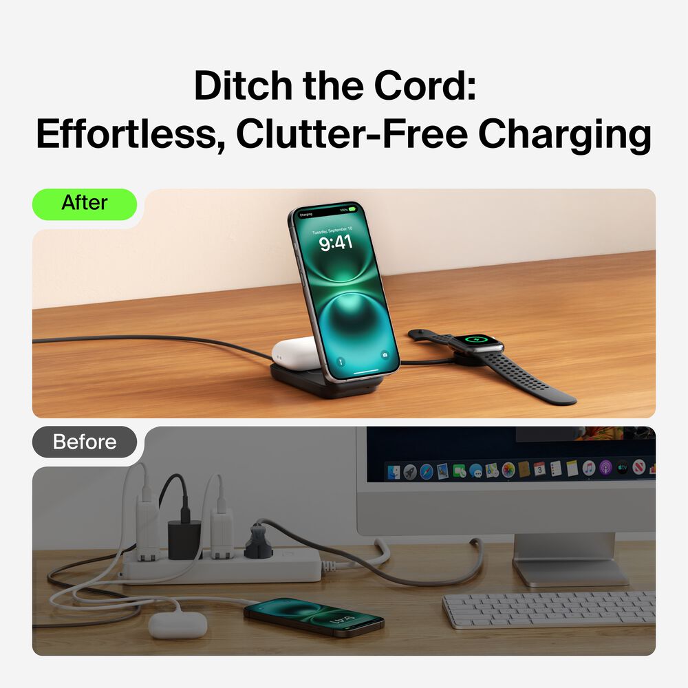 2-in-1 Foldable Magnetic Charger with Qi2 25W, , hi-res