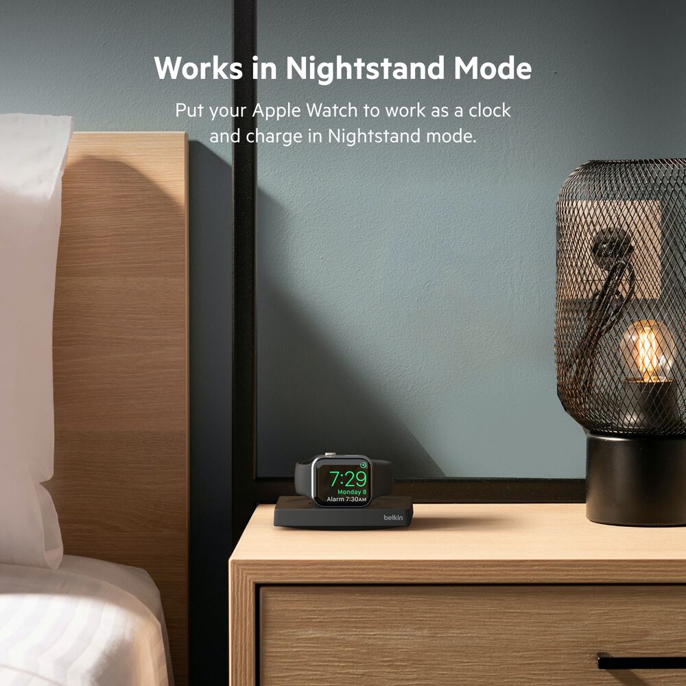 Portable Fast Charger for Apple Watch, Black, hi-res