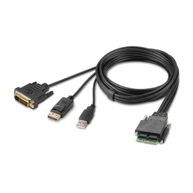 Modular DVI and DP Dual-Head Host Cable 6 ft., Schwarz, hi-res