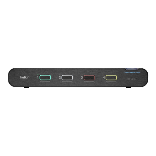 Universal 2nd Gen Secure KVM Switch, 4-Port Single Head No CAC