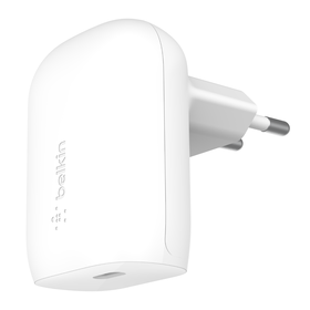 Chargeur Secteur Double USB-C Power Delivery 3.0 40W Ultra-Rapide, Belkin -  Blanc - Français