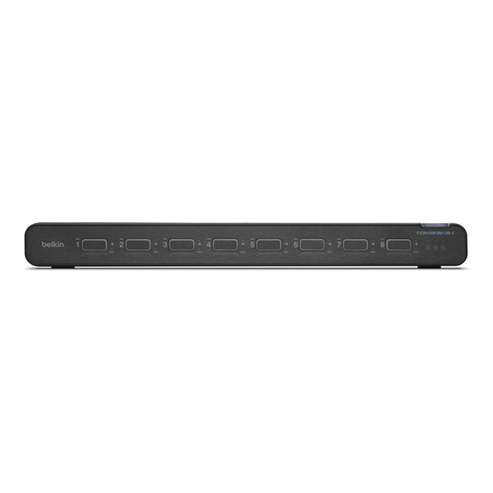 Universal 2nd Gen Secure KVM Switch, 8-Port Single Head w/ CAC, Black, hi-res