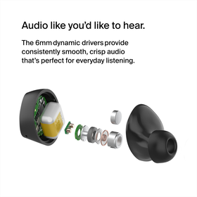 True Wireless Earbuds, Black, hi-res