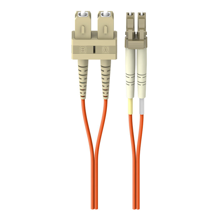 Multimode Duplex Fiber Patch Cable, SC-LC, , hi-res