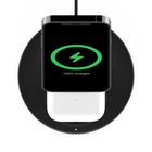 2-in-1 Wireless Charger Stand with Official MagSafe Charging 15W (Certified Refurbished), Black, hi-res