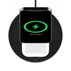 2-in-1 Wireless Charger Stand with Official MagSafe Charging 15W, Black, hi-res