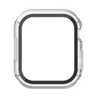 TemperedCurve 2-in-1 Treated Screen Protector + Bumper for Apple Watch Series 8/7, Clear, hi-res