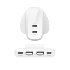 USB-C® Wall Charger with PPS 60W + 4-Port USB Power Extender