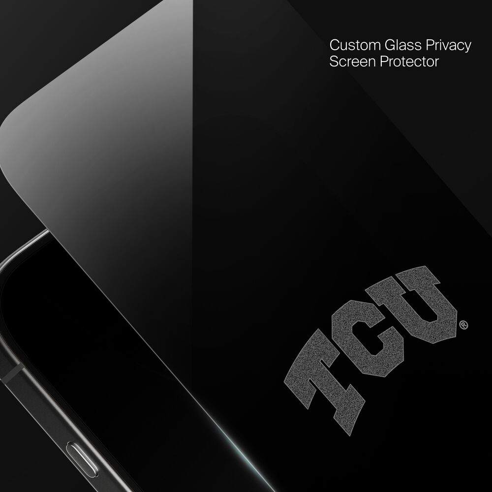 Texas Christian Horned Frogs Custom Glass Screen Protector, , hi-res