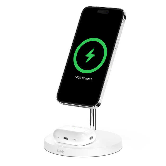 Station de recharge 2-en-1 Stand avec MagSafe, Blanc, hi-res