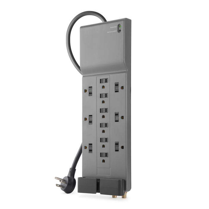 12-Outlet Home/Office Surge Protector with 8-foot cord, , hi-res