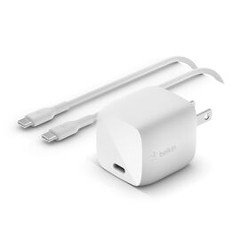30W USB-C GaN Wall Charger + USB-C Cable, White, hi-res