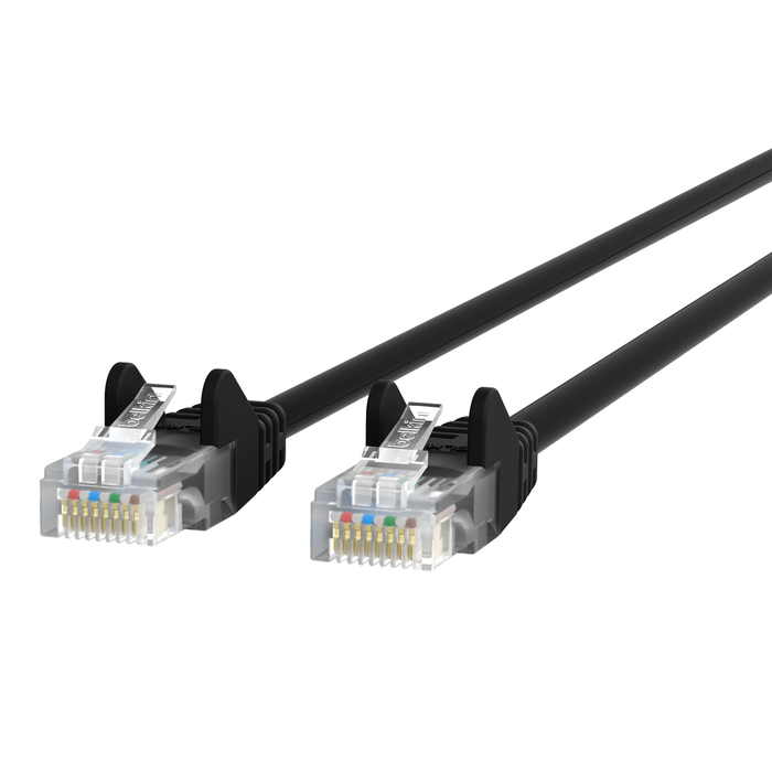 Cat 6 Premium Snagless Patch Cable, 7 Feet, Black, , hi-res