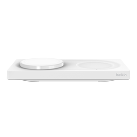 2-in-1 Wireless Charging Pad with Official MagSafe Charging 15W, White, hi-res