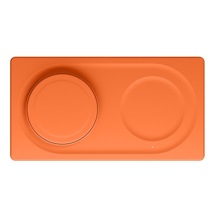 2-in-1 Wireless Charging Pad with Official MagSafe Charging 15W, Orange, hi-res