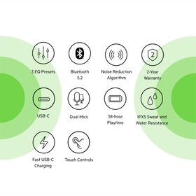 True Wireless Earbuds, Blue, hi-res