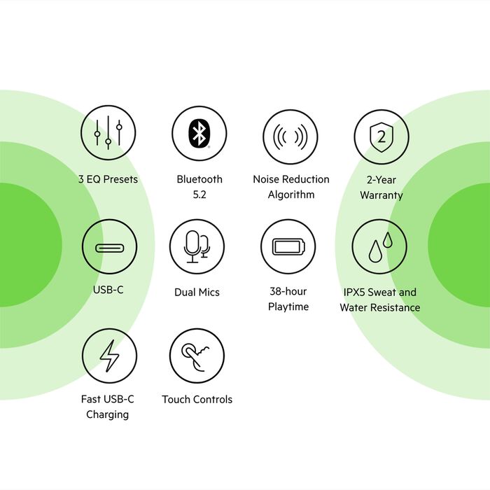 True Wireless Earbuds, Blue, hi-res