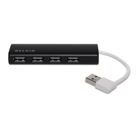 Belkin USB-C 4-poorts minihub (met geïntegreerde USB-C-kabel, USB-C-hub Belkin USB-C 4-poorts minihub (met geïntegreerde USB-C-kabel, USB-C-hub