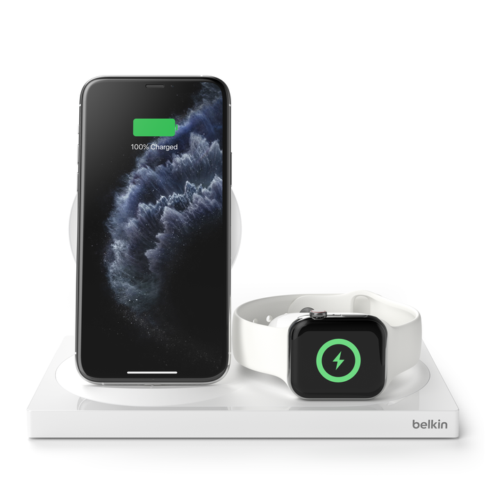 3-in-1 Wireless Charger Special Edition for Apple Devices, White, hi-res